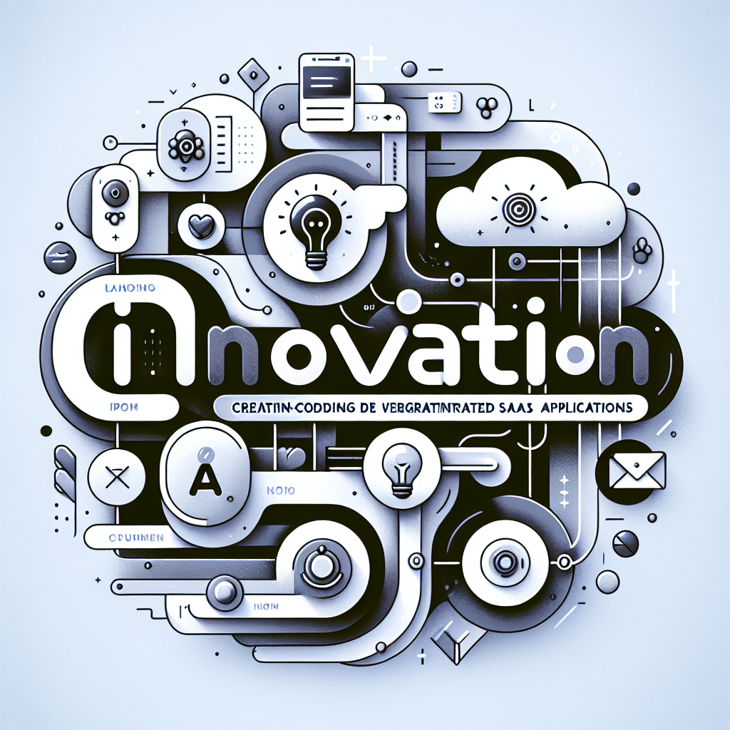 image qui permet de representer l'article au titre de : Développez Votre Application SaaS AI avec Bubble.io en No-Code avec le mot : Innovation au mileu et queles elements de design qui font penser aux milieu techno et no-code