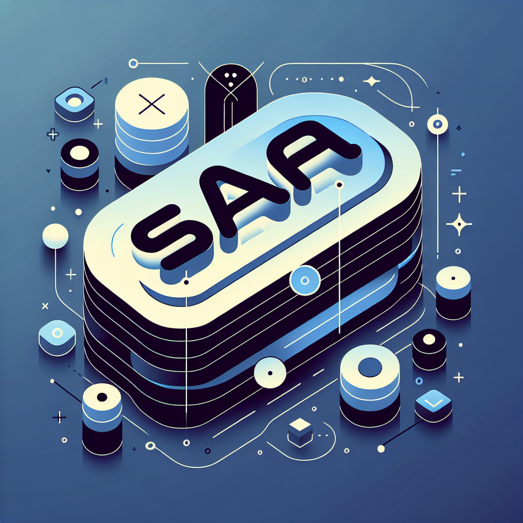 image qui permet de representer l'article au titre de : Créer une Application SaaS sans Code avec Bubble.io : Guide Complet avec le mot : SaaS au mileu et queles elements de design qui font penser aux milieu techno et no-code