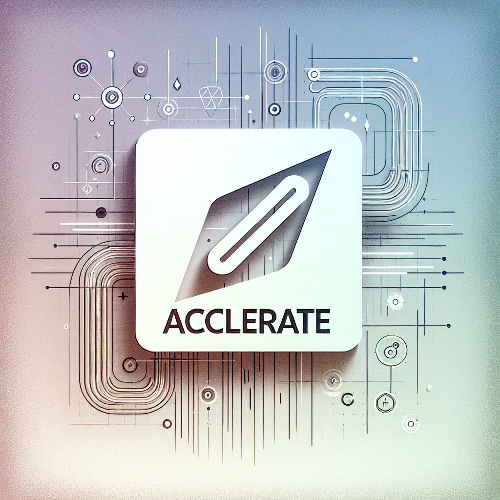 image qui permet de representer l'article au titre de : Lancer rapidement votre application avec Bubble.io : Guide pour entrepreneurs avec le mot : accélérer au mileu et queles elements de design qui font penser aux milieu techno et no-code